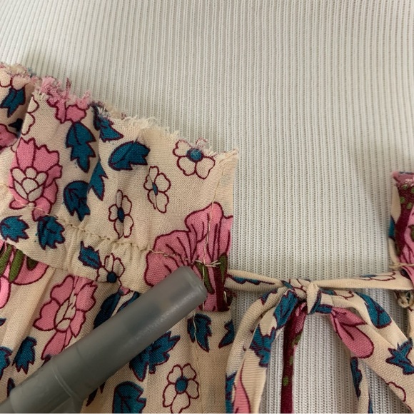 Natalie Martin Marlin Dress Boho Size M Floral Midi Tassel - Picture 17 of 17